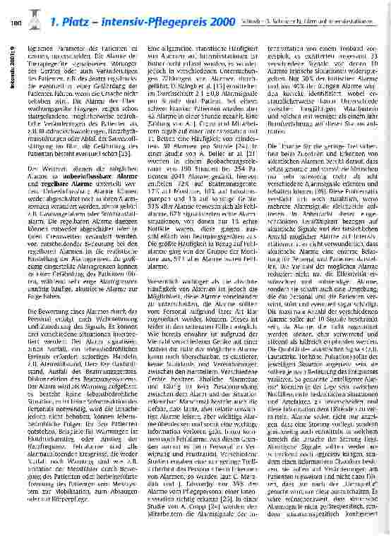 Vorschauseite 5: Lärm auf Intensivstationen und dessen Auswirkungen auf Patienten und Personal Teil 1