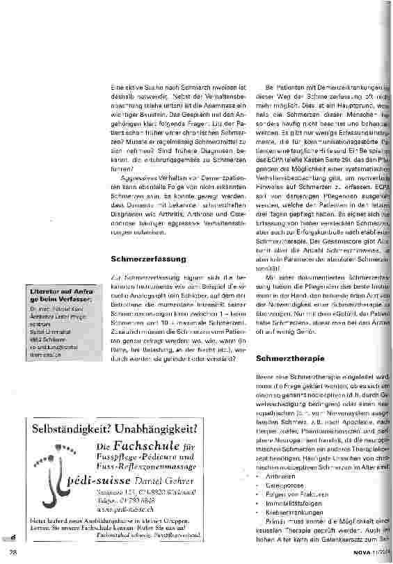 Vorschauseite 2: Schmerztherapie im Alter