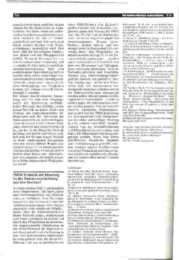 Vorschauseite 6: „ISDN - Zwischen Anwendungsmöglichkeiten und Grenzen in der Krankenpflege