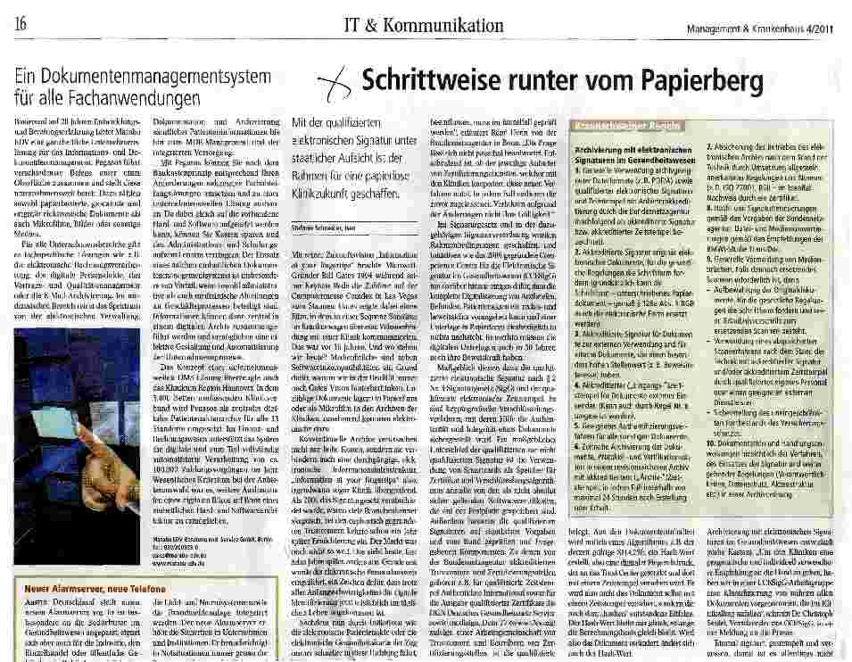 Vorschauseite 1: Schrittweise runter vom Papierberg