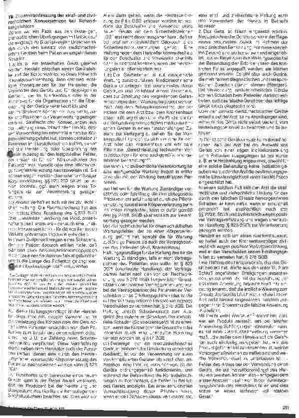 Vorschauseite 6: Umgang mit medizintechnischen Geräten - strafund zivilrechtliche Konsequenzen