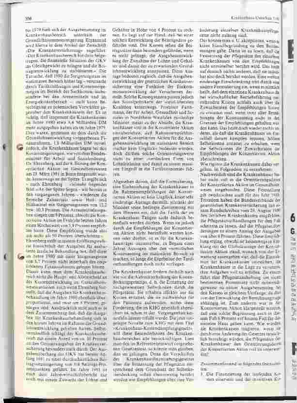 Vorschauseite 2: Einnahmeorientierte Ausgabenpolitik in der Krankenversicherung Gefährliches Schlagwort oder Wegweiser aus dem Kostendilemma