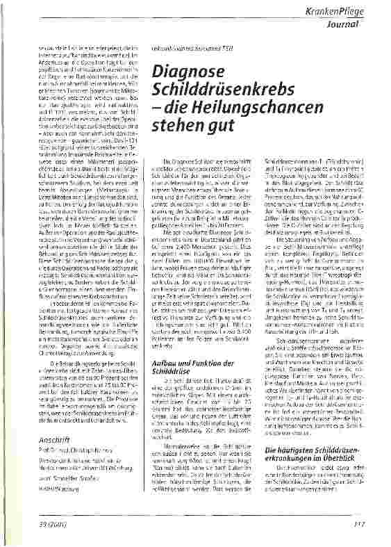 Vorschauseite 2: Was ist Schilddrüsenkrebs und wie wird er behandelt?