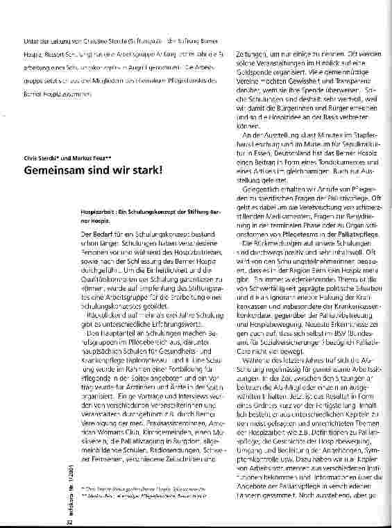 Vorschauseite 1: Gemeinsam sind wir stark!