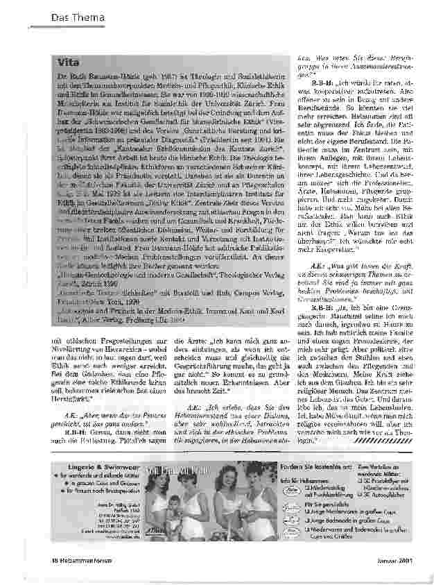 Vorschauseite 3: PRÄNATALDIAGNOSTIK IVKÖNNEN HEBAMMEN SICH WEIGERN, AN EINEM ABBRUCH TEILZUNEHMEN? - EIN INTERVIEW