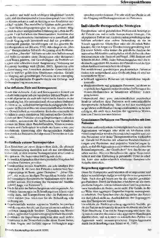 Vorschauseite 3: Die psychiatrische Behandlung rezidivierend gewalttätiger Patienten