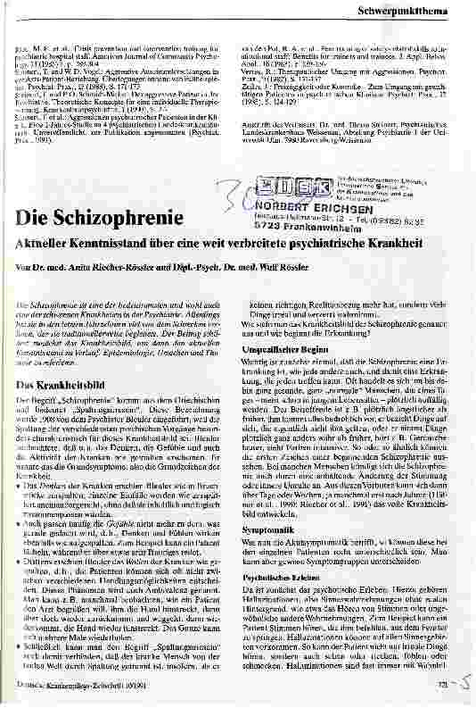 Vorschauseite 5: Die psychiatrische Behandlung rezidivierend gewalttätiger Patienten