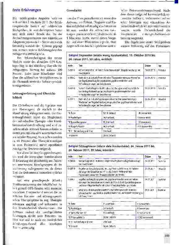 Vorschauseite 2: Universitätsmedizin Göttingen: Leistungsdokumentation in der Psychiatrie