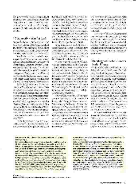 Vorschauseite 2: Pflegediagnostik - Pflegetherapeutisches Instrument zur Förderung des Selbstmanagements von Menschen mit chronischen Wunden