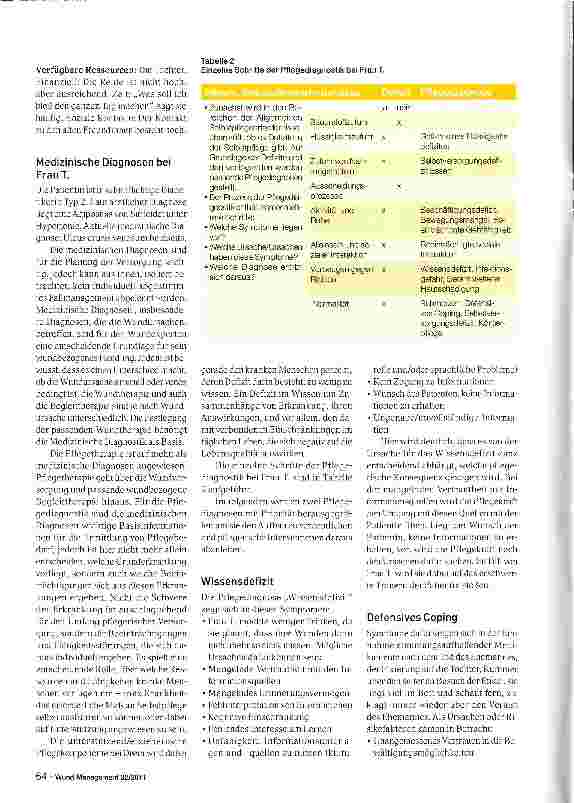 Vorschauseite 5: Pflegediagnostik - Pflegetherapeutisches Instrument zur Förderung des Selbstmanagements von Menschen mit chronischen Wunden