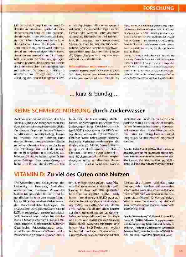 Vorschauseite 2: Confidential Enquiries into Maternal Deaths: Ein britischer Beitrag zur Gesundheitsförderung