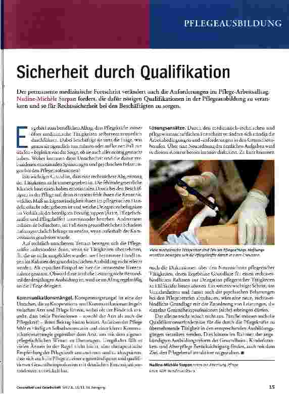 Vorschauseite 1: Sicherheit durch Qualifikation
