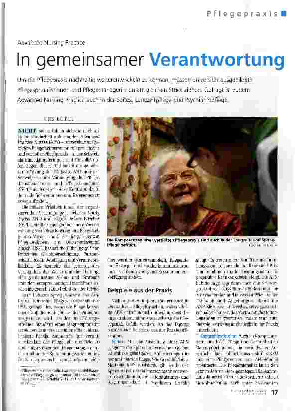 Vorschauseite 1: In gemeinsamer Verantwortung