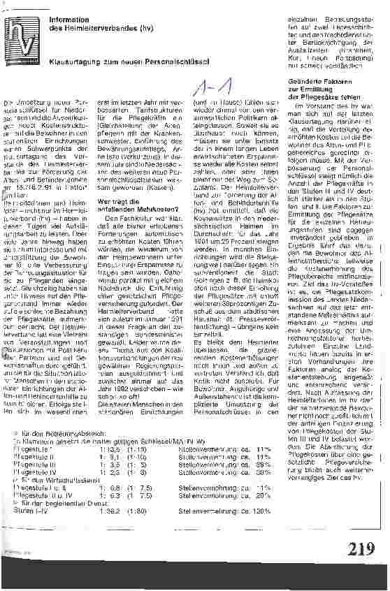 Vorschauseite 1: Klausurtagung zum neuen Personalschlüssel