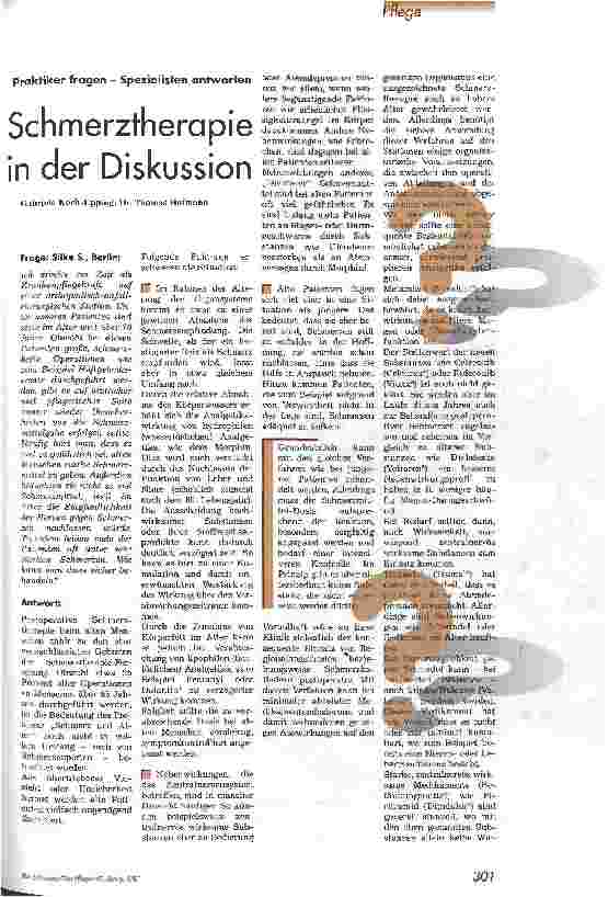 Vorschauseite 1: Schmerztherapie in der Diskussion Praktiker fragen - Spezialisten antworten