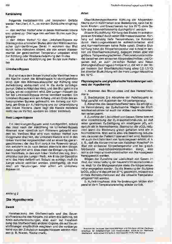 Vorschauseite 4: Kinderanästhesie - speziell in der Herzchirurgie