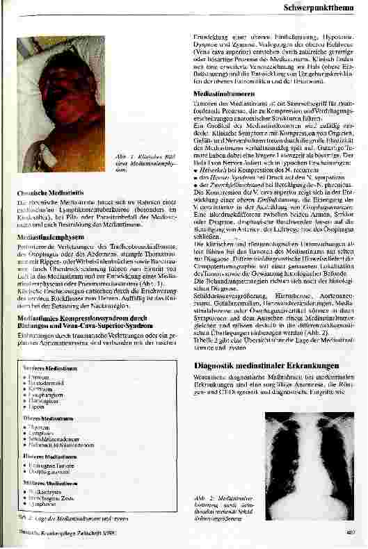 Vorschauseite 2: Krankhafte Prozesse des Mediastinums