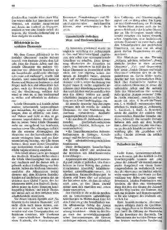 Vorschauseite 2: Lokale Ökonomie