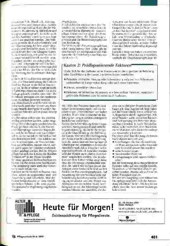 Vorschauseite 4: Pflege im Takt der Dringlichkeit