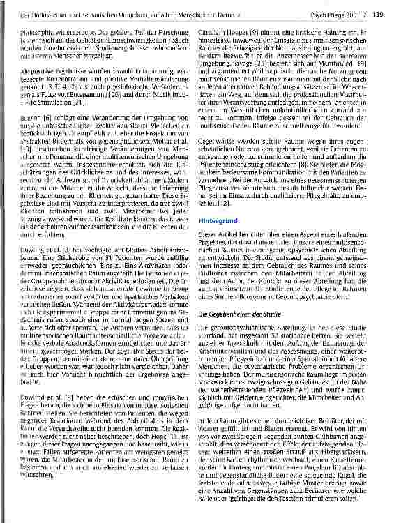 Vorschauseite 2: Der Einfluss einer multisensorischen Umgebung auf ältere Menschen mit Demenz