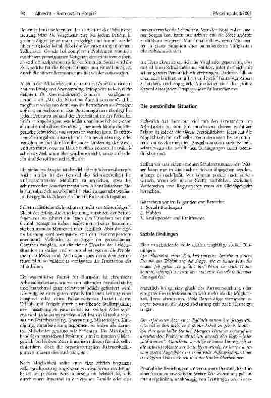 Vorschauseite 3: Burn-out im Hospiz?