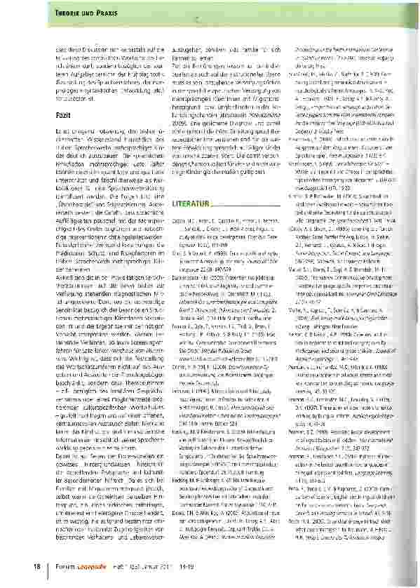 Vorschauseite 5: Frühe Diagnostik bei mehrsprachigen Late Talkern