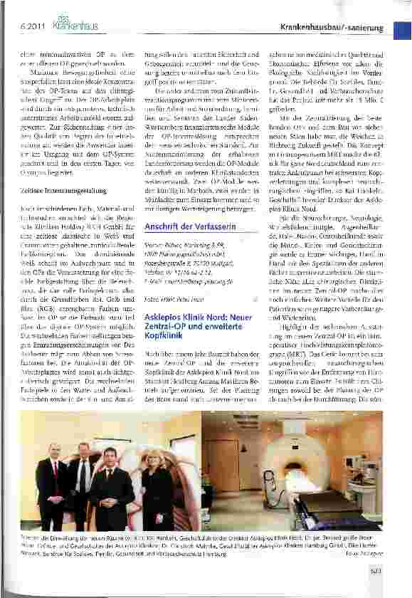 Vorschauseite 4: Integrierte Kernsanierung Neue Hightech-OPs im Klinikum Ludwigsburg