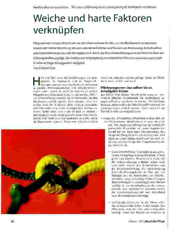 Vorschauseite 1: Feedbackkultur etablieren - Mitarbeiterführung und Leistungsentgelt intelligent verzahnenWeiche und harte Faktoren verknüpfen
