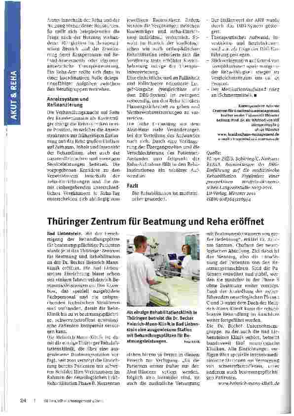 Vorschauseite 5: Strukturveränderungen in der Reha