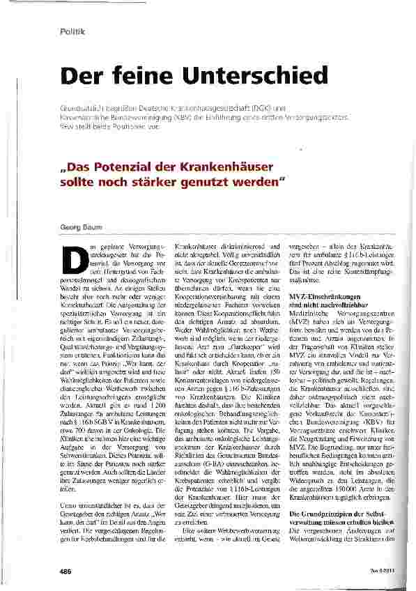 Vorschauseite 1: Der feine Unterschied