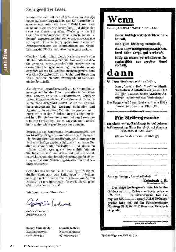 Vorschauseite 2: 80 Jahre Fachwissen