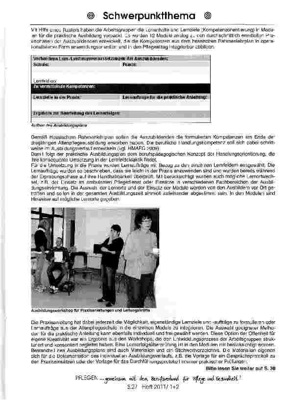 Vorschauseite 3: Weil es uns Wert ist - Innovative Strategien für die Gestaltung der Altenpflegeausbildung in der stationären Altenhilfe
