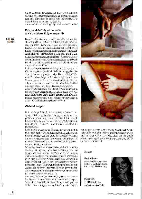 Vorschauseite 3: Chance der Ergänzung: Anthroposophische Behandlungsmethoden in der Onkologie