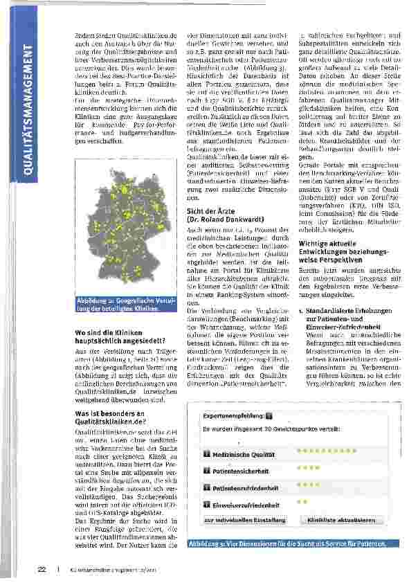 Vorschauseite 3: Dritte berichten über Qualität im Krankenhaus