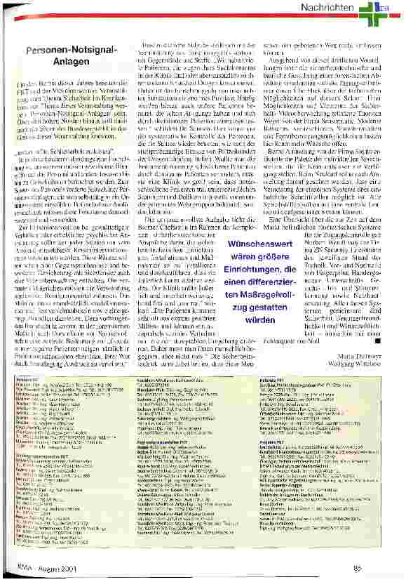 Vorschauseite 2: Diskret und menschlich - aber wirkungsvoll