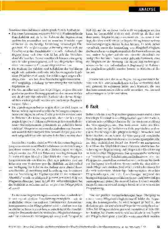 Vorschauseite 5: Die Weiterentwicklung des Pflegebedürftigkeitsbegriffs und des Begutachtungsverfahrens in der Pflegeversicherung