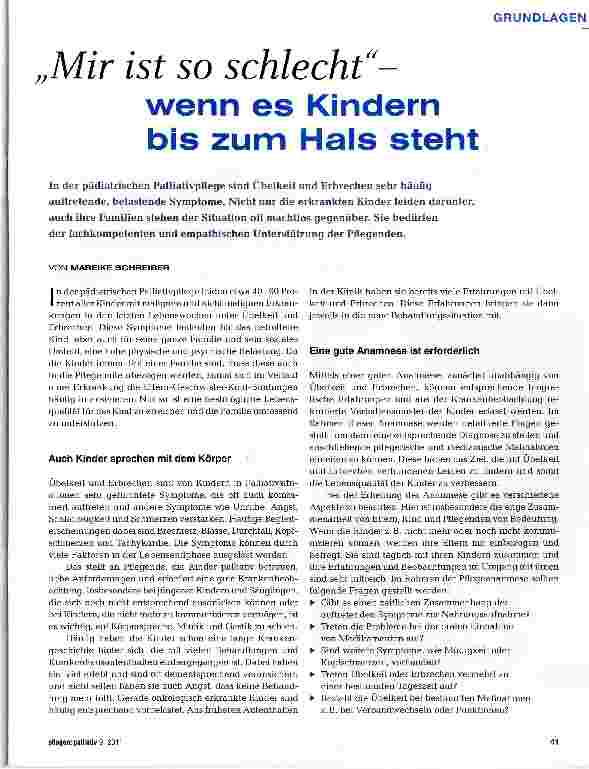 Vorschauseite 1: Mir ist so schlecht-wenn es Kindern bis zum Hals steht