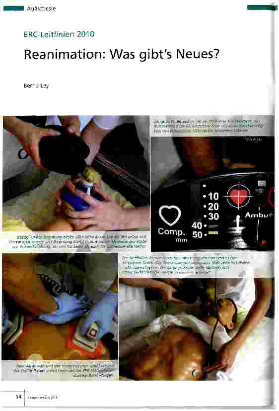 Vorschauseite 1: Reanimation: Was gibts Neues?