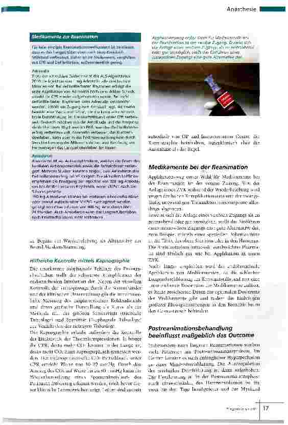 Vorschauseite 4: Reanimation: Was gibts Neues?