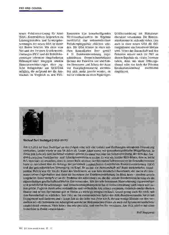 Vorschauseite 2: Für eine leistungsgerechte Gebühren Ordnung