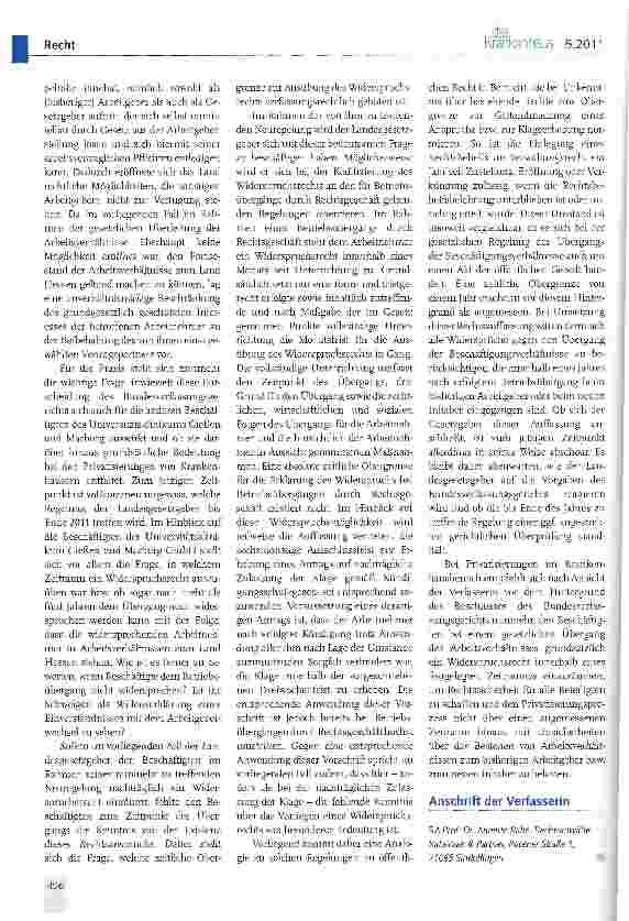 Vorschauseite 3: Bundesverfassungsgericht stärkt Rechte der Beschäftigten bei der Privatisierung des Universitätsklinikums Gießen und Marburg
