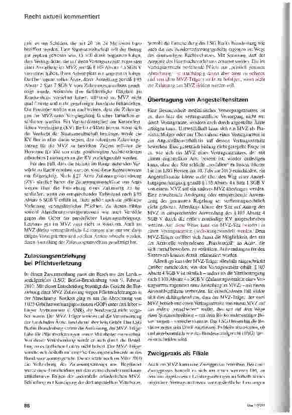 Vorschauseite 2: MVZ aktuell