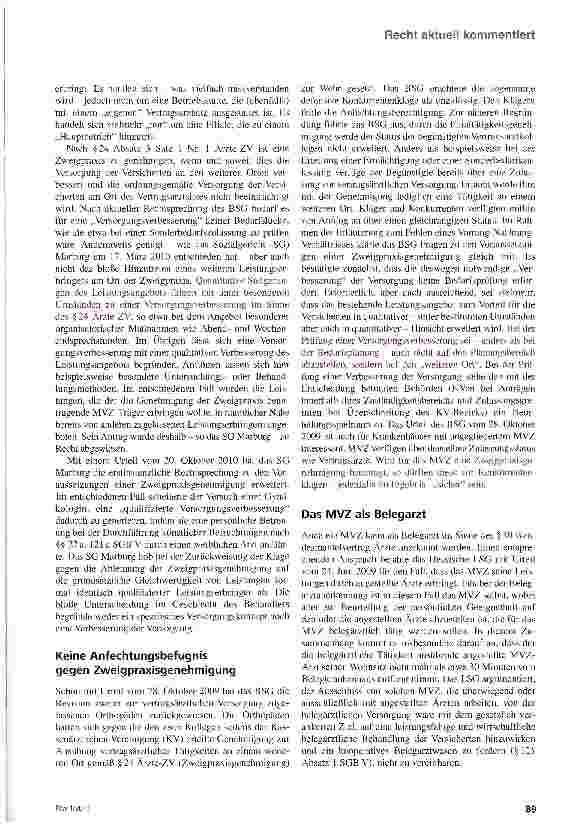 Vorschauseite 3: MVZ aktuell