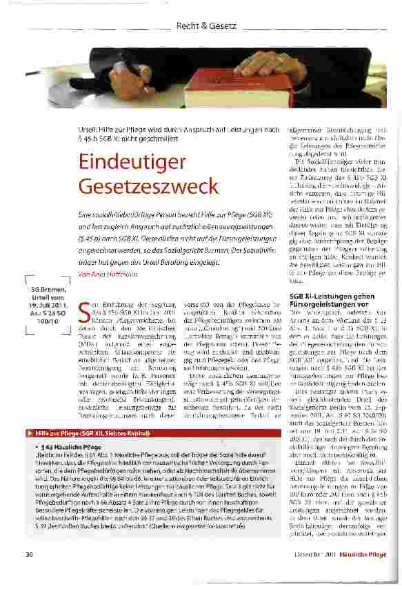 Vorschauseite 1: Eindeutiger Gesetzeszweck