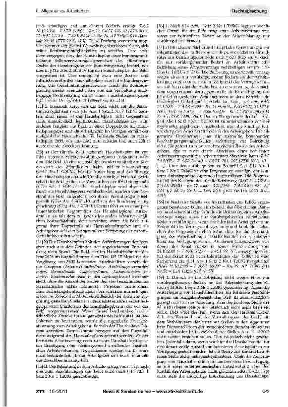 Vorschauseite 5: Haushattsrechtliche Befristung - Haushaltsplan einer Selbstverwaltungskörperschaft (Bundesagentur für Arbeit)
