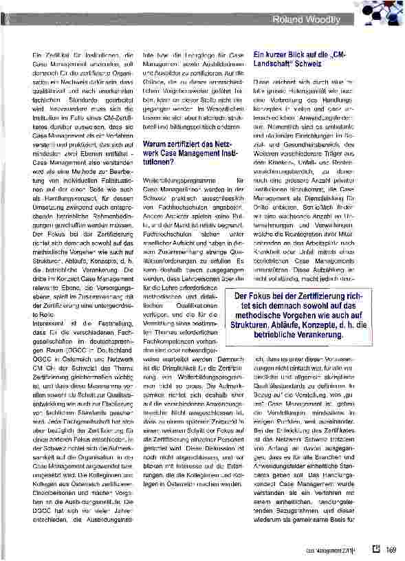 Vorschauseite 2: Zertifizierung von Institutionen als Massnahme zur Qualitätssicherung im Gase Management