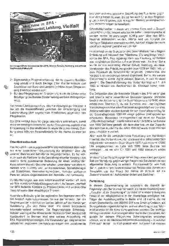 Vorschauseite 2: Aktuelle Probleme - Nicht nur der privaten Altenheime! Tagungsbericht