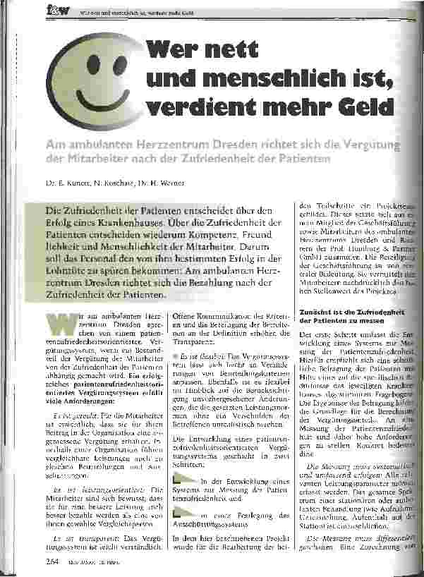 Vorschauseite 1: Wer nett und menschlich ist, verdient mehr Geld