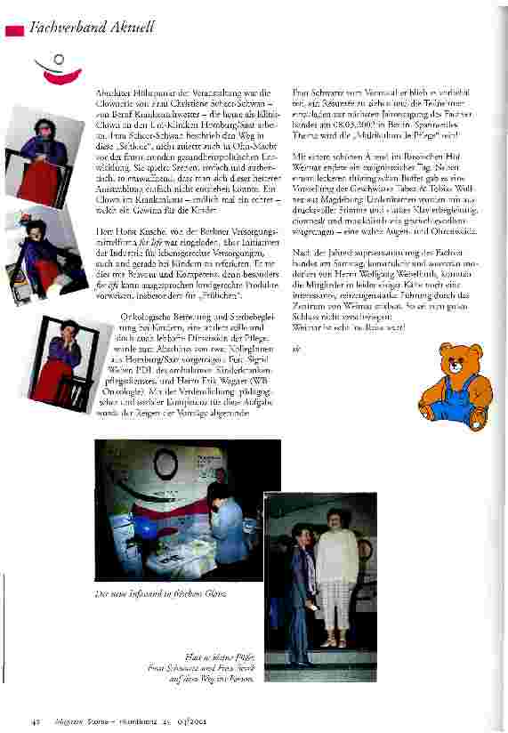 Vorschauseite 2: Hits for Kids Kongress Kinder in der Stomaversorgung in Weimar