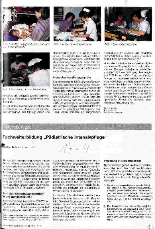 Vorschauseite 1: Fachweiterbildung Pädiatrische Intensivpflege